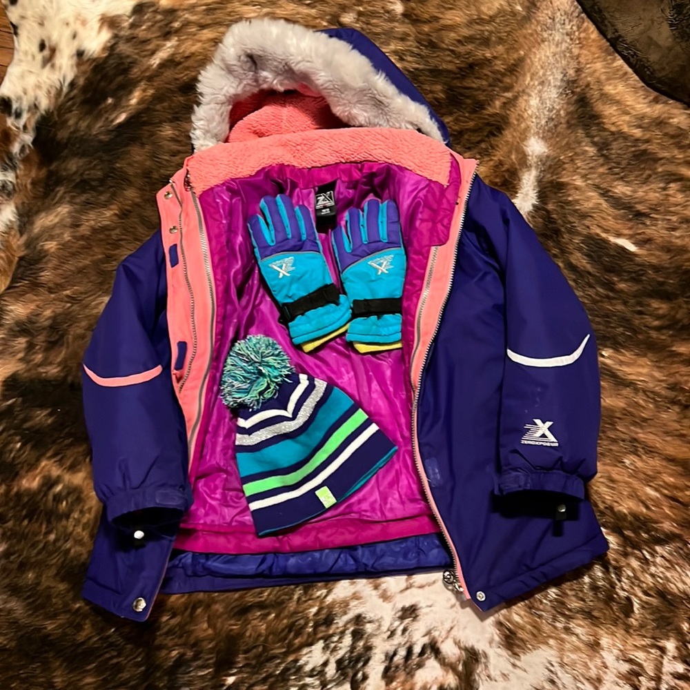 ZEROXPISUR GIRLS WINTER JACKET SIZE 10/12